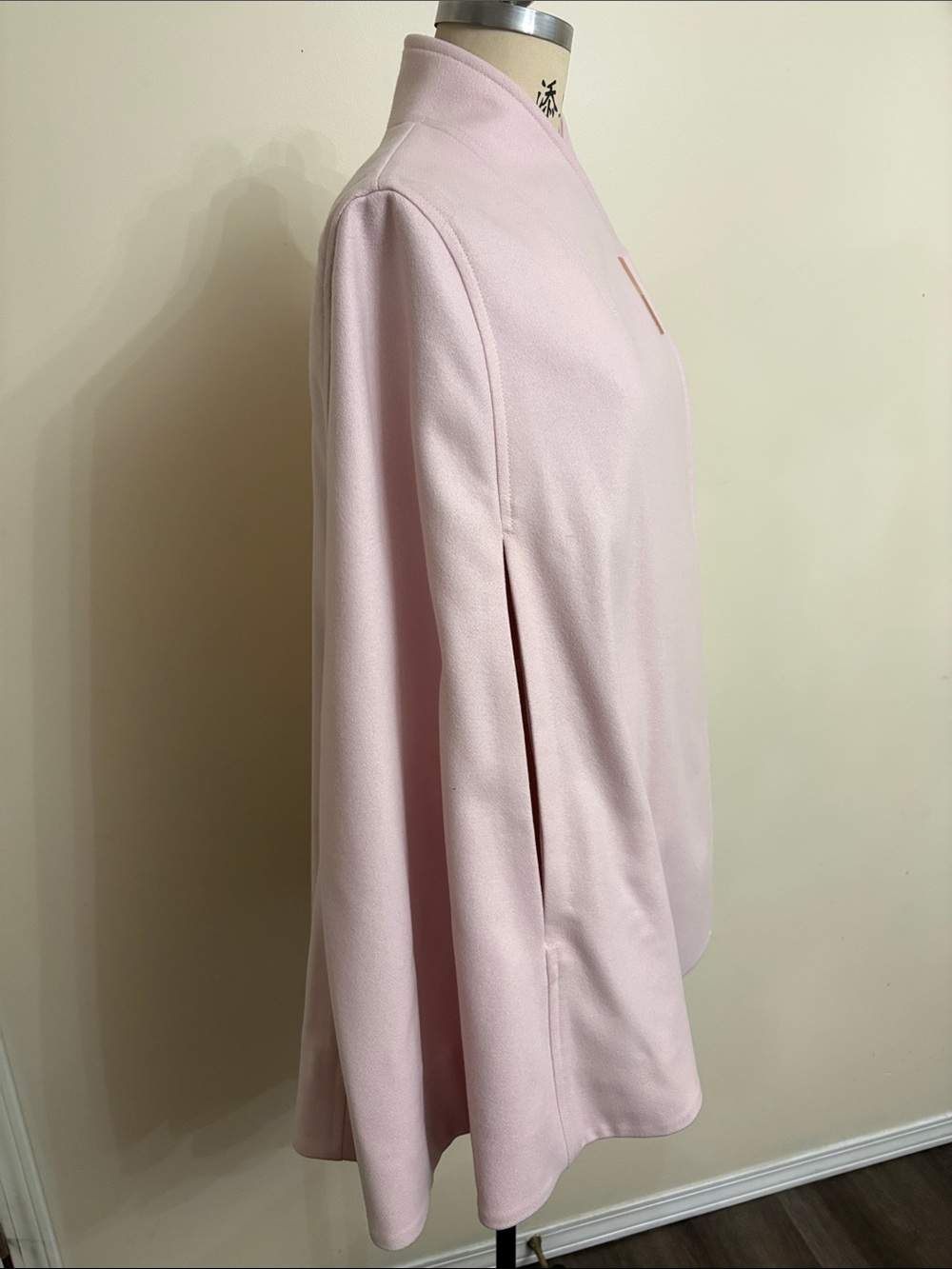 Ted Baker Pale Pink Cape Coat with Asymmetric Front - Picture 6 of 8